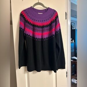 Fashion Bug Large Patterned Sweater Vintage